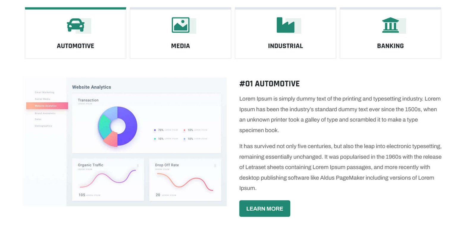 Advanced Tabs Horizontal Divi Section 5