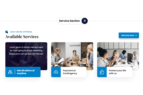 Divi Service Section 11