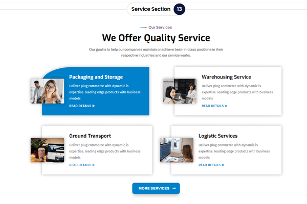 Divi Service Section 13