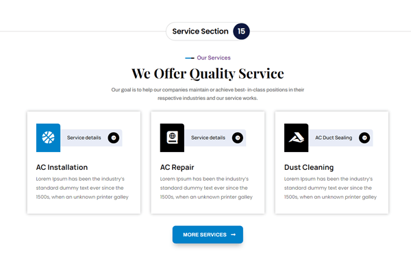 Divi Service Section 15