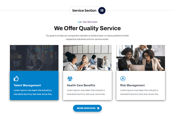 Divi Service Section 19