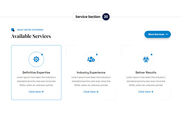 Divi Service Section 20