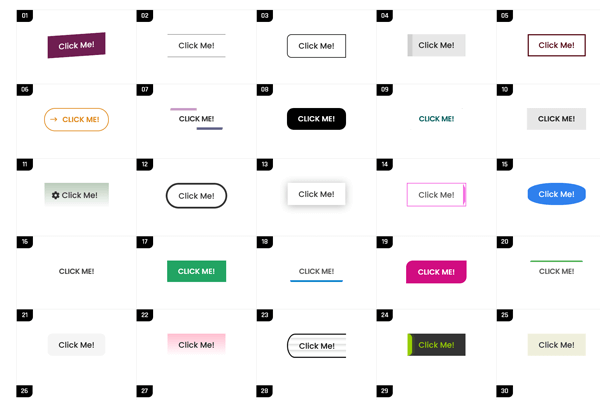 divi button design 01 to 100