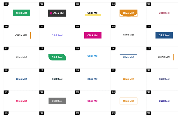 divi button design 101 to 200