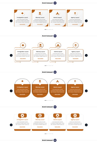 Divi Blurb Module Carousel Main Image