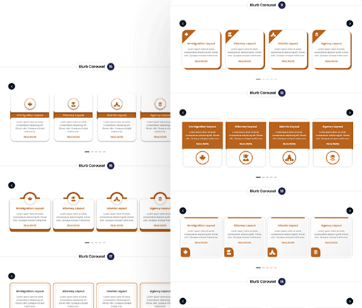 Divi Blurb Module Carousel Section 11-20