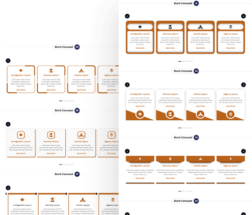Divi Blurb Module Carousel Section 31-40