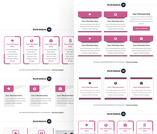 Divi Blurb Module Design Section 21 To 30