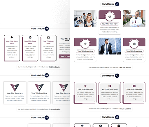 Divi Blurb Module Design Section 41 To 50