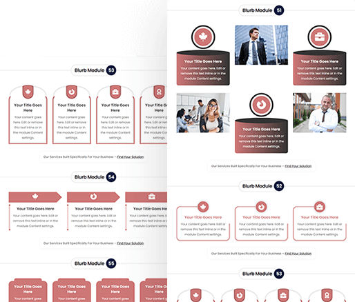 Divi Blurb Module Design Section 51 To 60