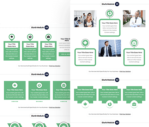 Divi Blurb Module Design Section 61 To 70