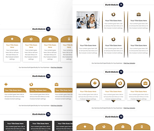 Divi Blurb Module Design Section 71 To 80