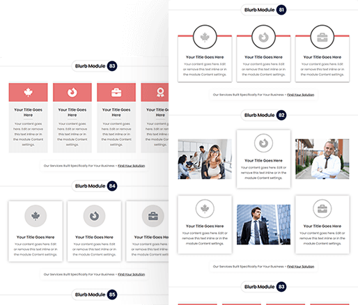Divi Blurb Module Design Section 81 To 90