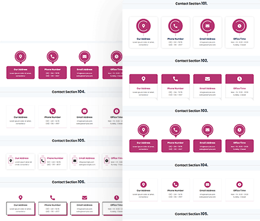 Divi Contact Info Section 101 To 110