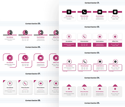 Divi Contact Info Section 21 To 30