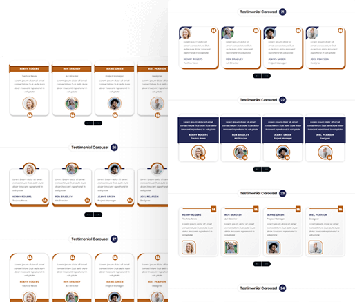 Divi Testimonial Module Carousel Section 21 To 30