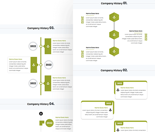 Divi Timeline Layout 01 To 10