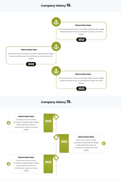 Divi Timeline Layout Left image