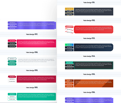 Divi Tabs Module Design 151 To 160