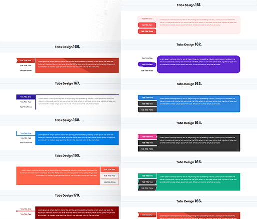 Divi Tabs Module Design 161 To 170