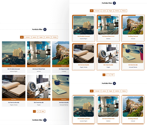 Divi Filterable Portfolio Module Layout 11 To 20