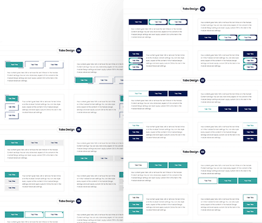 Divi Tabs Module Design 01 To 10