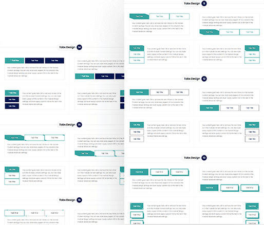 Divi Tabs Module Design 11 To 20