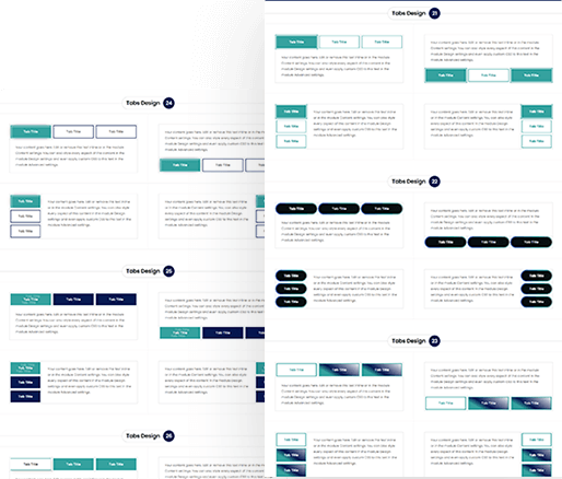 Divi Tabs Module Design 21 To 30