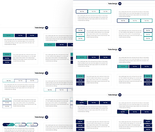 Divi Tabs Module Design 31 To 40