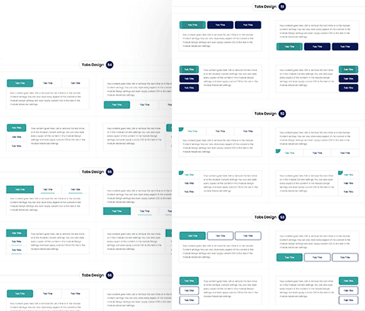 Divi Tabs Module Design 51 To 60