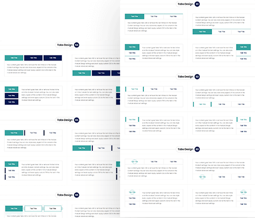 Divi Tabs Module Design 61 To 70