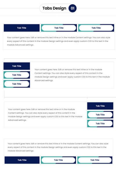 Divi Tabs Module Design Bundle Divi Tabs Module Design Bundle