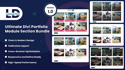 Ultimate Divi Portfolio Module Section Bundle