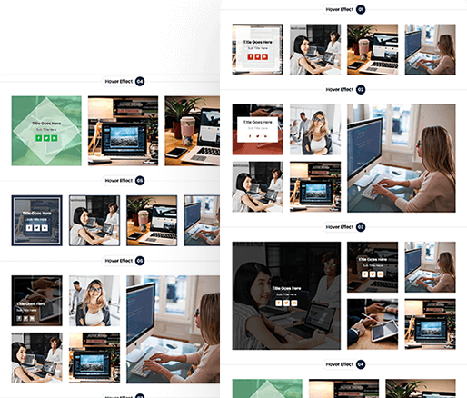 Divi Hover Effect Layout 01 To 10