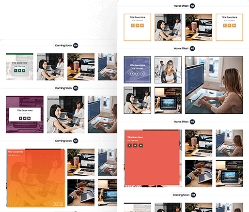 Divi Hover Effect Layout 101 To 110