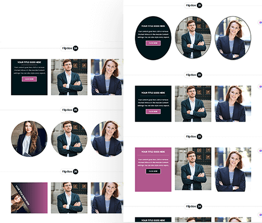 Divi Flipbox Layout 11 To 20