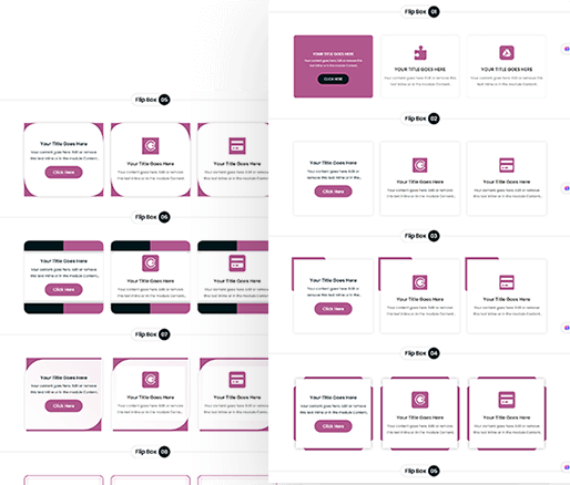 Divi Flipbox Layout 21 To 30
