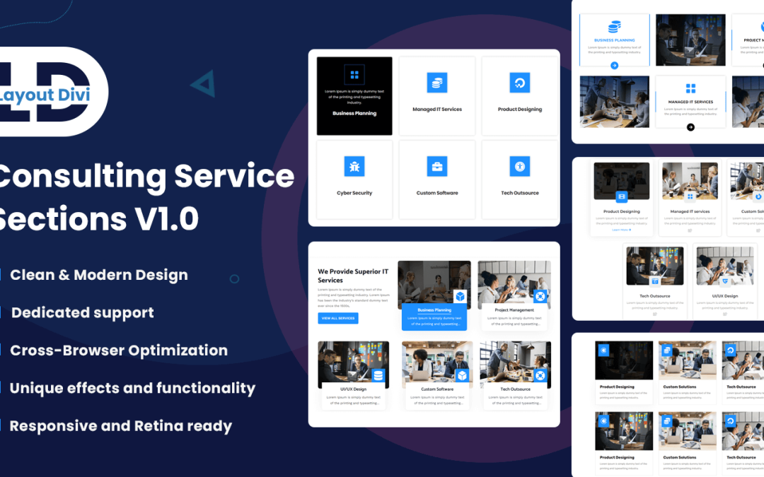Consulting Services Sections V1.0 - Divi Layout Pack