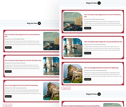 Divi Blog List View Layout 3
