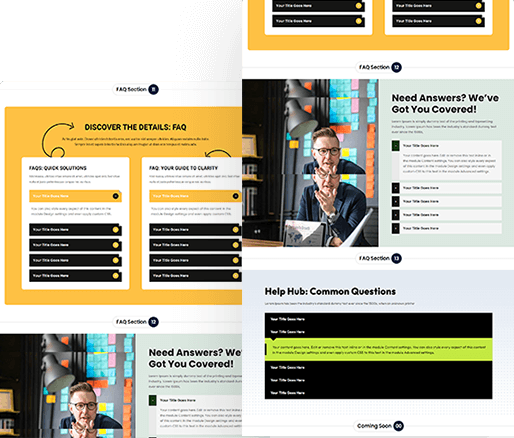 Divi FAQ Layouts 11 To 20