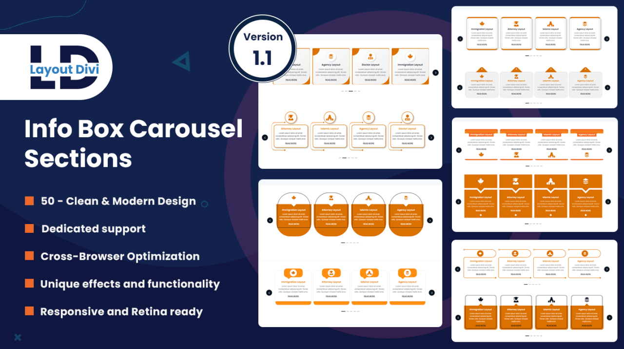 Divi Modules Carousel Ultimate Bundle - Divi Layouts
