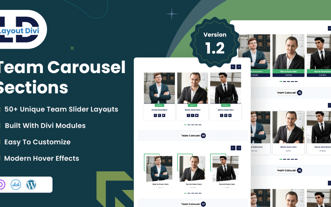 Team Carousel Sections-Divi Layout Pack-Featured Image