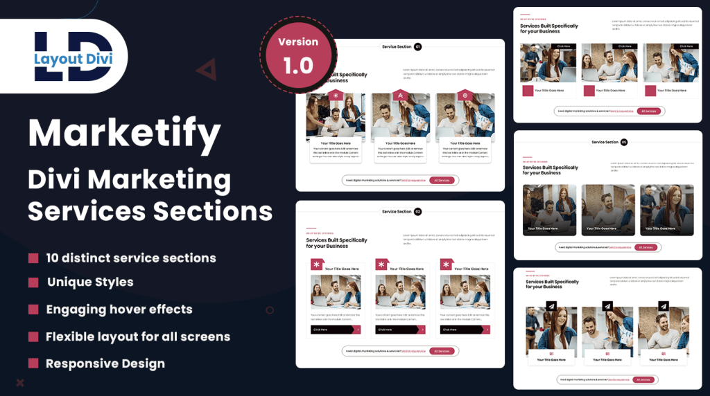 Divi Marketing Services Sections- Featured Image