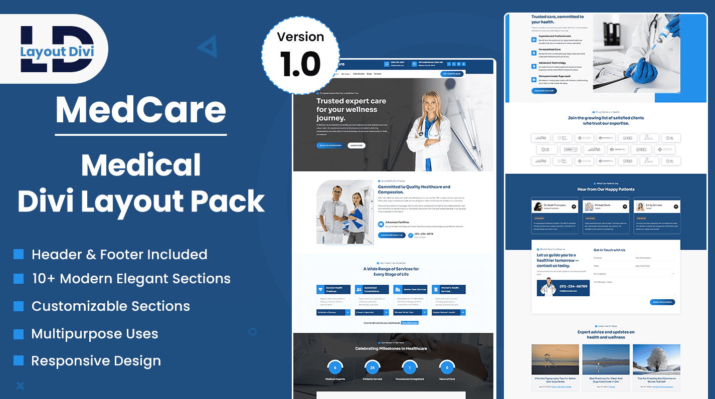 Divi Medical & Health Layout - Featured Image