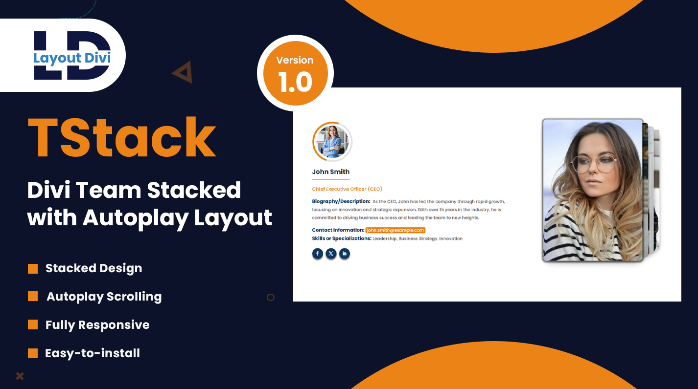 Stacked Team Autoplay Divi Layout Feature Image