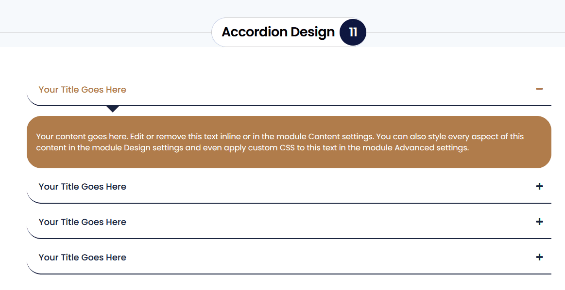 Divi 5 Accordion Module Design 11