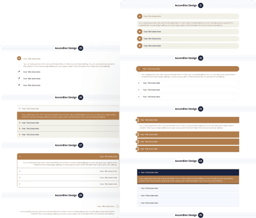 Divi Accordion Module Design 21 To 30