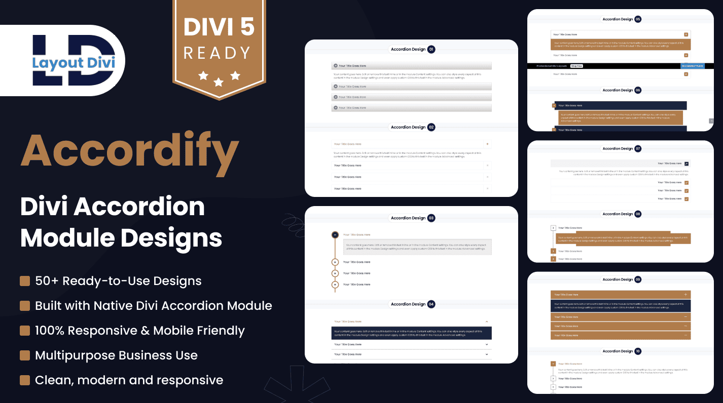 Accordify – Divi Accordion Module Designs - Featured Image Accordify – Divi Accordion Module Designs - Featured Image