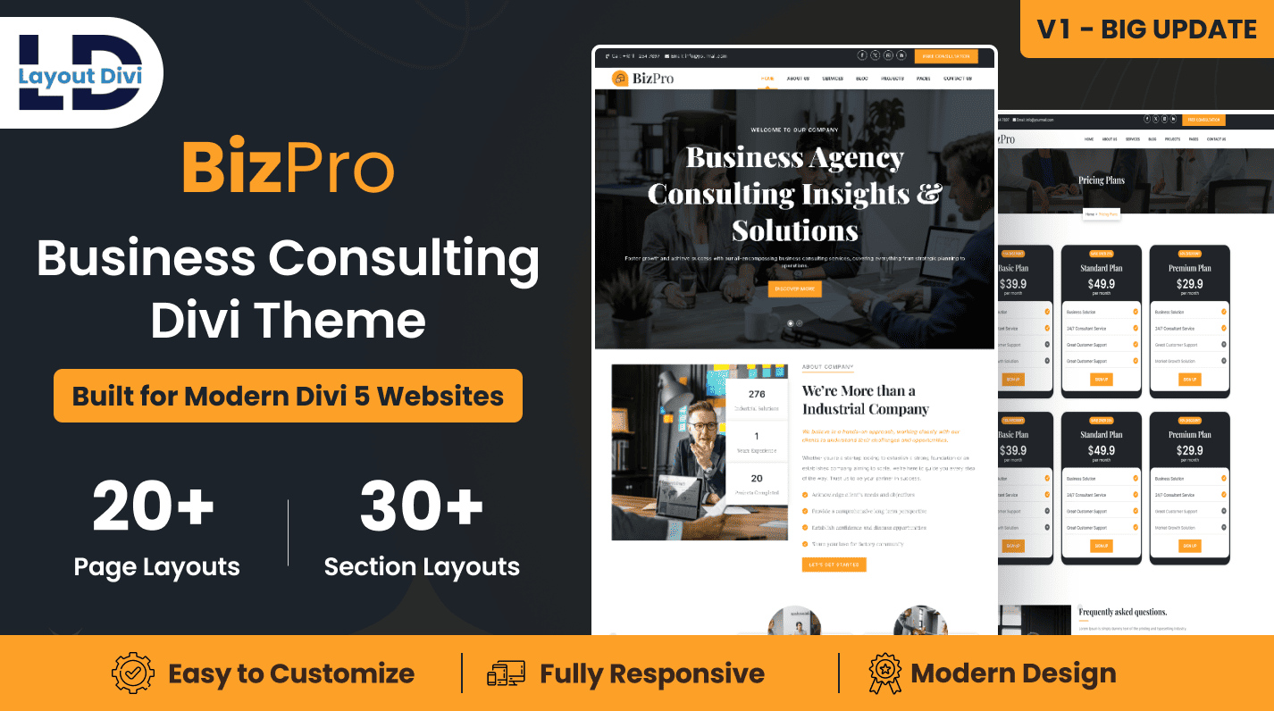 BizPro – Business Consulting Divi Child Theme - Featured Image BizPro – Business Consulting Divi Child Theme - Featured Image
