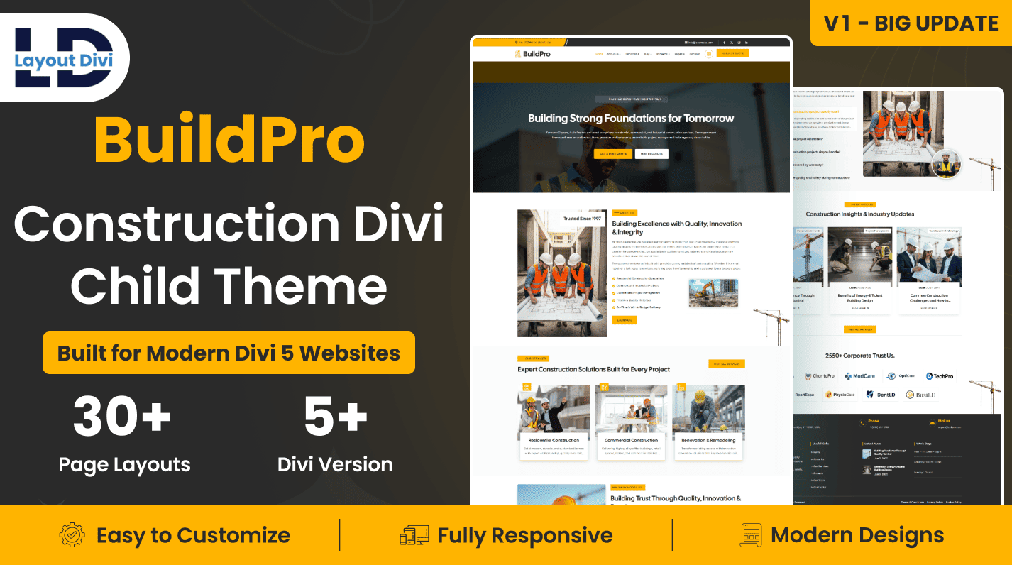 BuildPro – Construction Divi Child Theme - Featured Image BuildPro – Construction Divi Child Theme - Featured Image